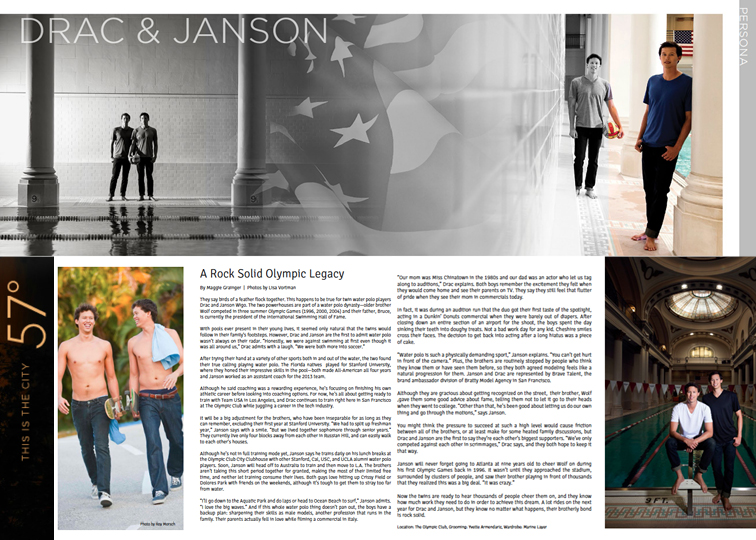 Drac And Janson Wigo 57° Magazine Brave Talent Agency